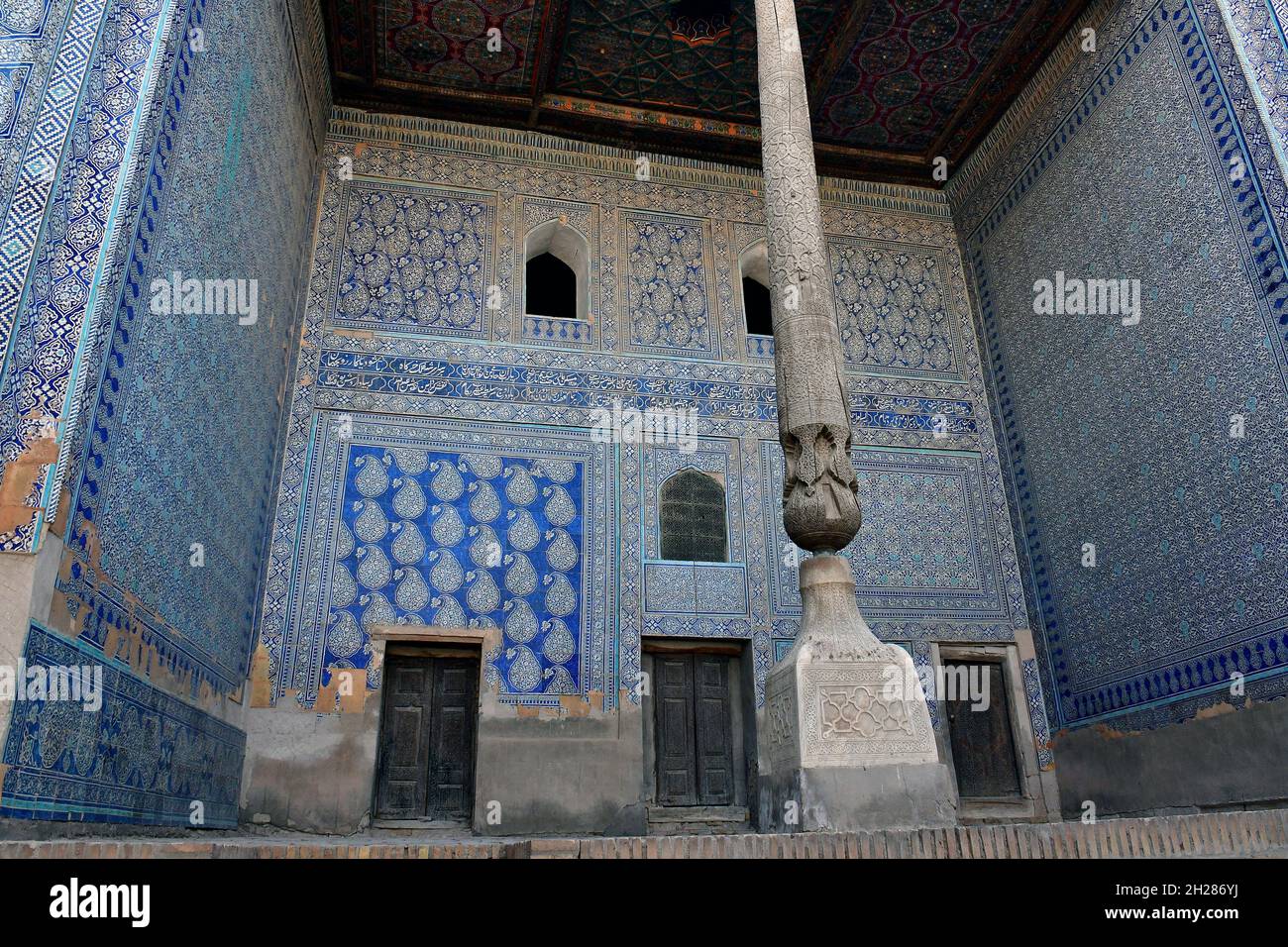 Tasch-Khauli Palast (erbaut 1830 - 1838), Steinpalast, Chiwa, Region Xorazm, Usbekistan, Zentralasien Stockfoto