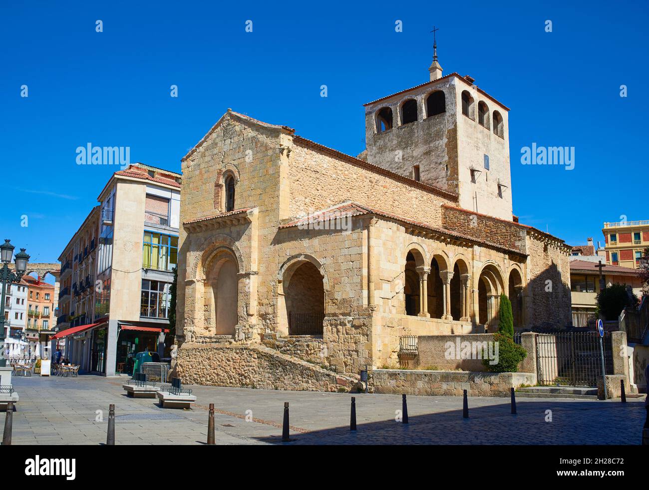 San Clemente Kirche. Segovia, Spanien. Stockfoto