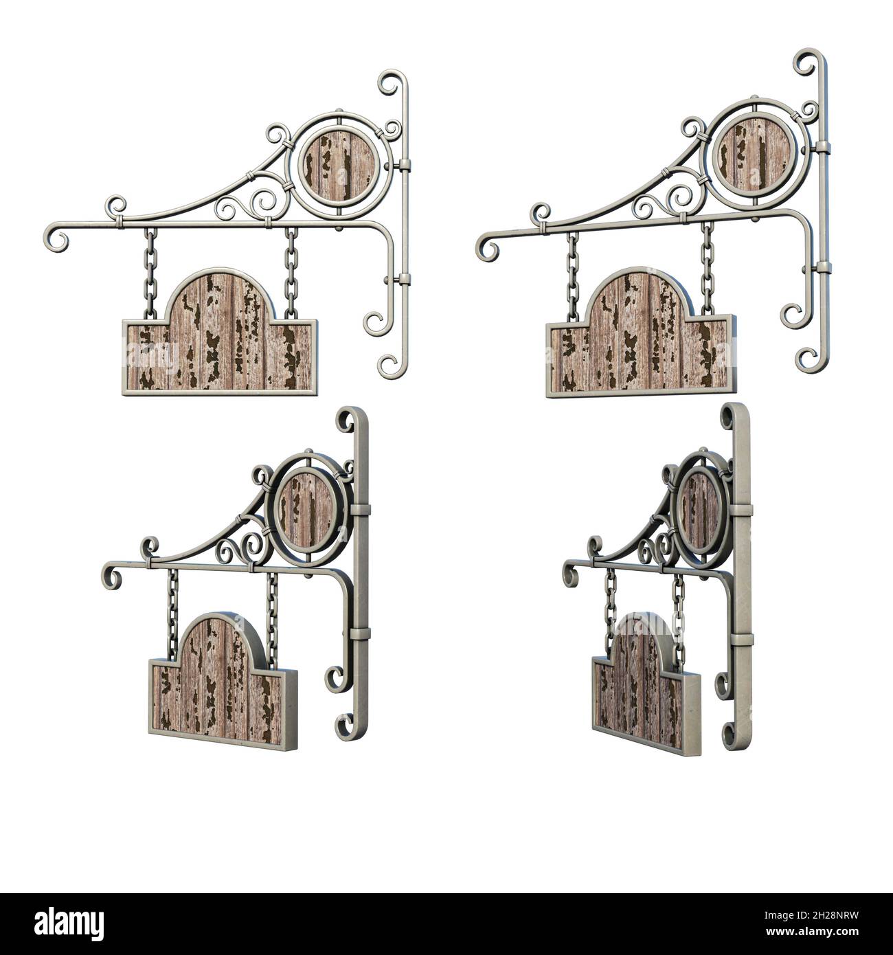 Fantasy Außenwerbung, 3D-Illustration, 3D-Rendering Stockfoto