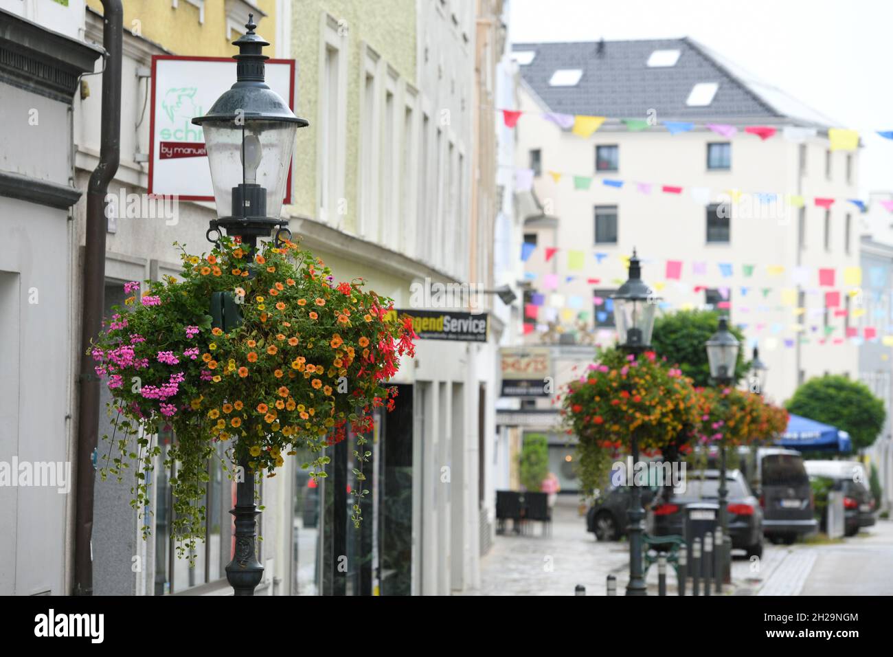 Rossmarkt in Ried im Innkreis, Oberösterreich, Österreich, Europa - Rossmarkt in Ried im Innkreis, Oberösterreich, Österreich, Europa Stockfoto