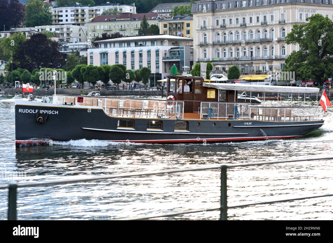 Schiff Rudolf Ippisch am Traunsee, Österreich, Europa - Schiff Rudolf Ippisch am Traunsee, Österreich, Europa Stockfoto