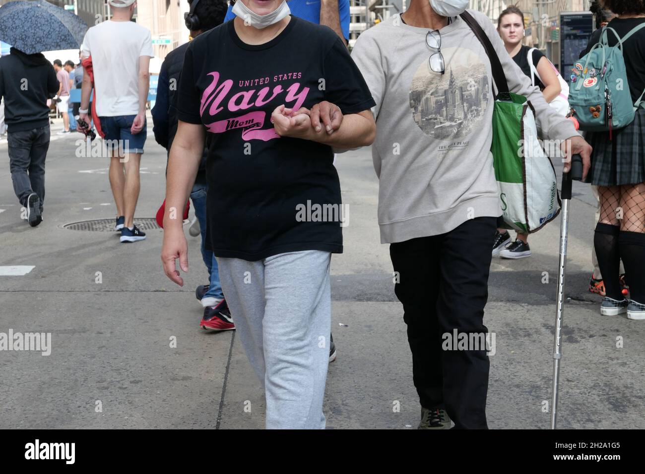 Leere Sixth Ave Street Fair Stockfoto