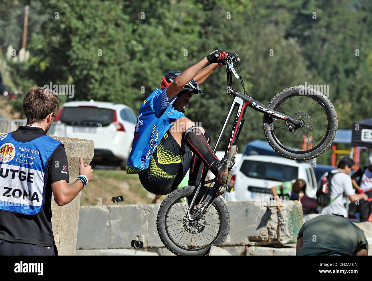 Barcelona Cup von Vallgorguina Trial Bikes, Barcelona, Katalonien, Spanien Stockfoto