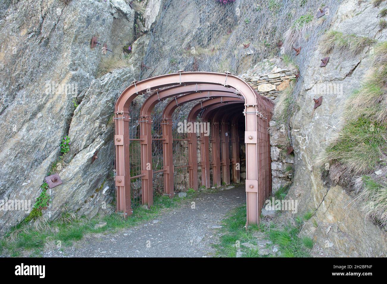 Europa Italien, Lombardei, Comer See, Lecco, Legnoncino Berg. Der große Krieg in der Lombardei Stockfoto