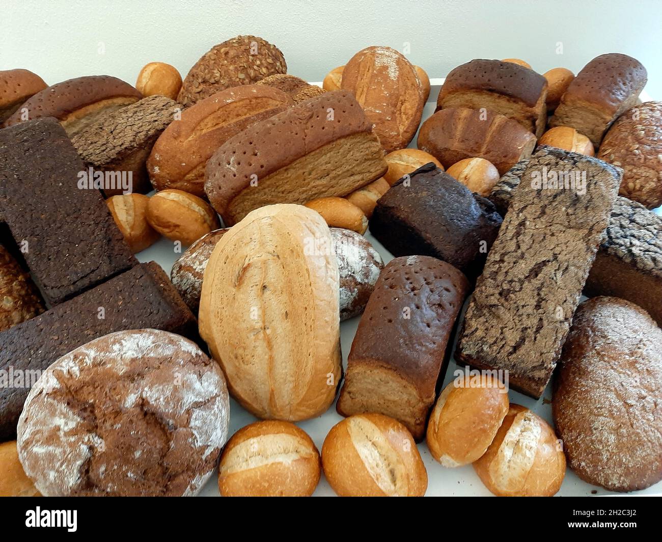 Verschiedene Brotsorten, Deutschland Stockfoto