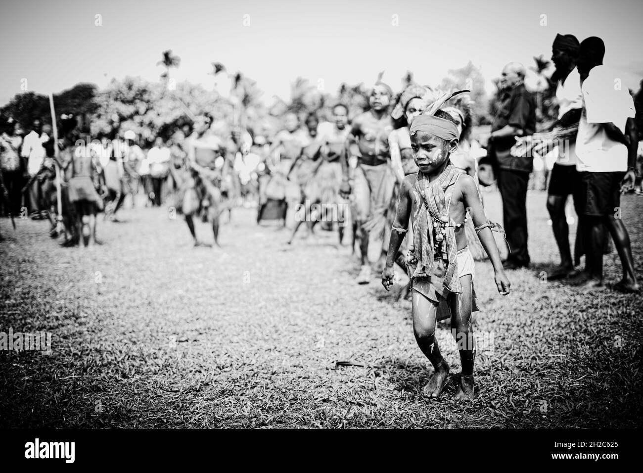 Kinder von Papua Stockfoto