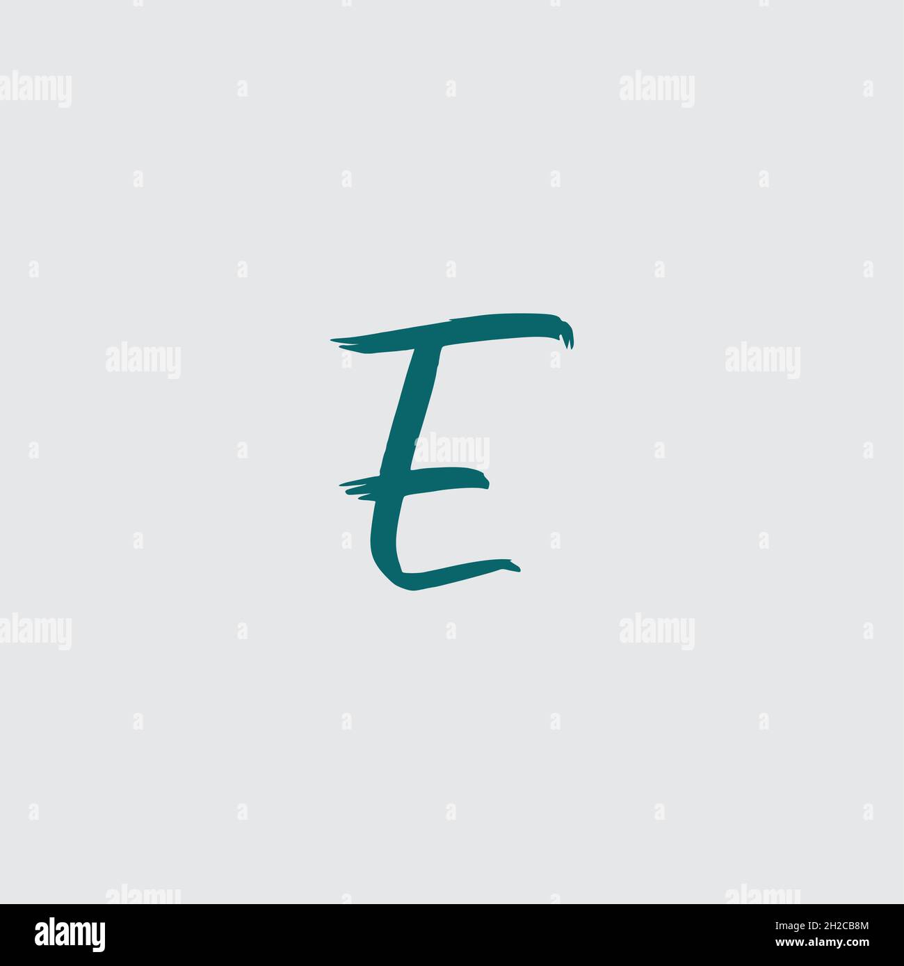 Anfangsbuchstabe E-Logo mit Vektorvorlage für kreative moderne Business-Typografie. Kreatives Logo mit abstraktem Buchstaben K Icon Stock Vektor