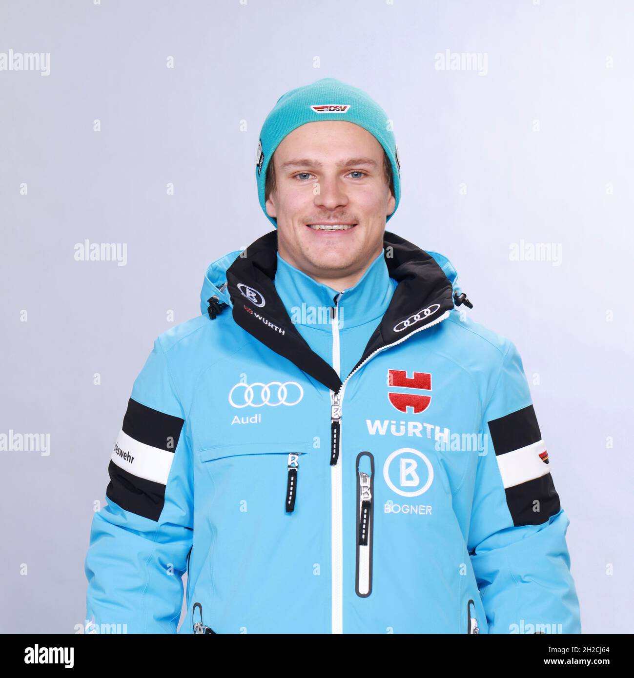 Fabian GRATZ, Einzelbild, Einzelbild beschnitten, Porträt, Porträt, Portrait, DSV, Saison 2021/2022 des Deutschen Skiverbandes Stockfoto