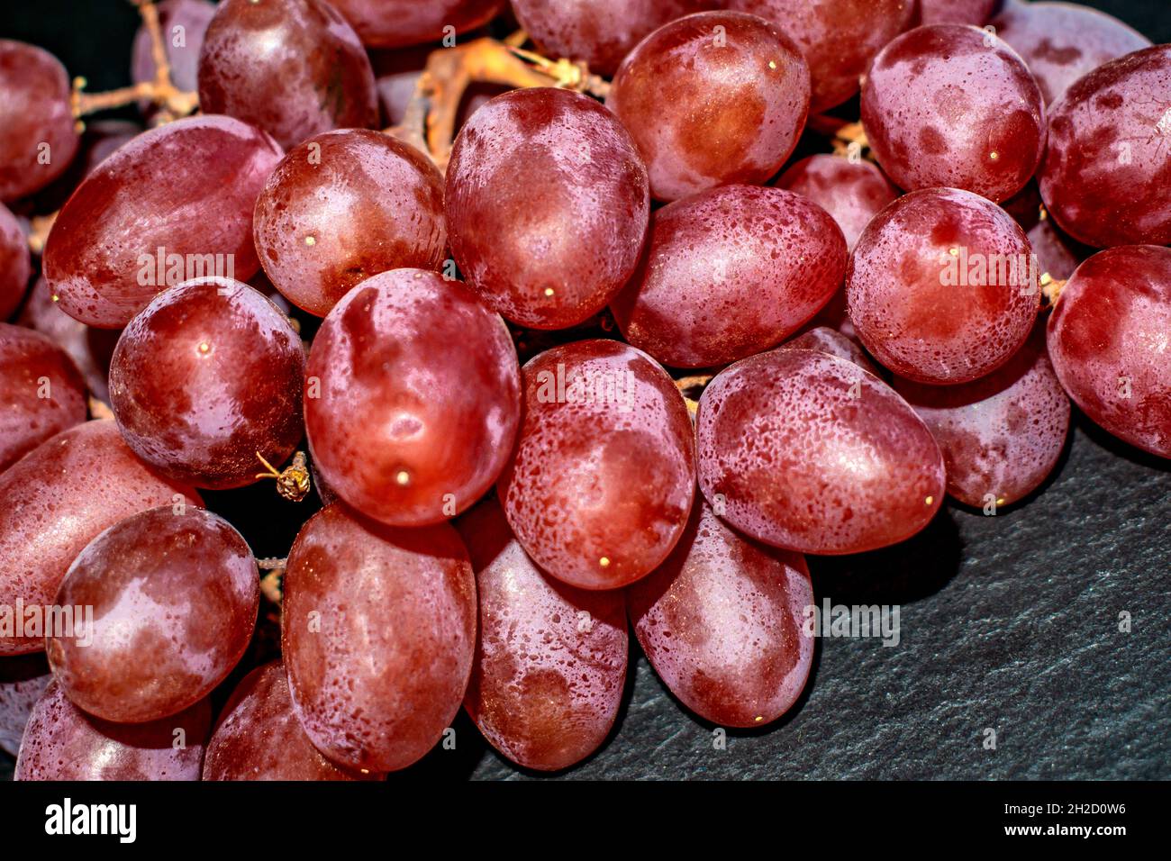 Frucht : Rote Trauben Stockfoto