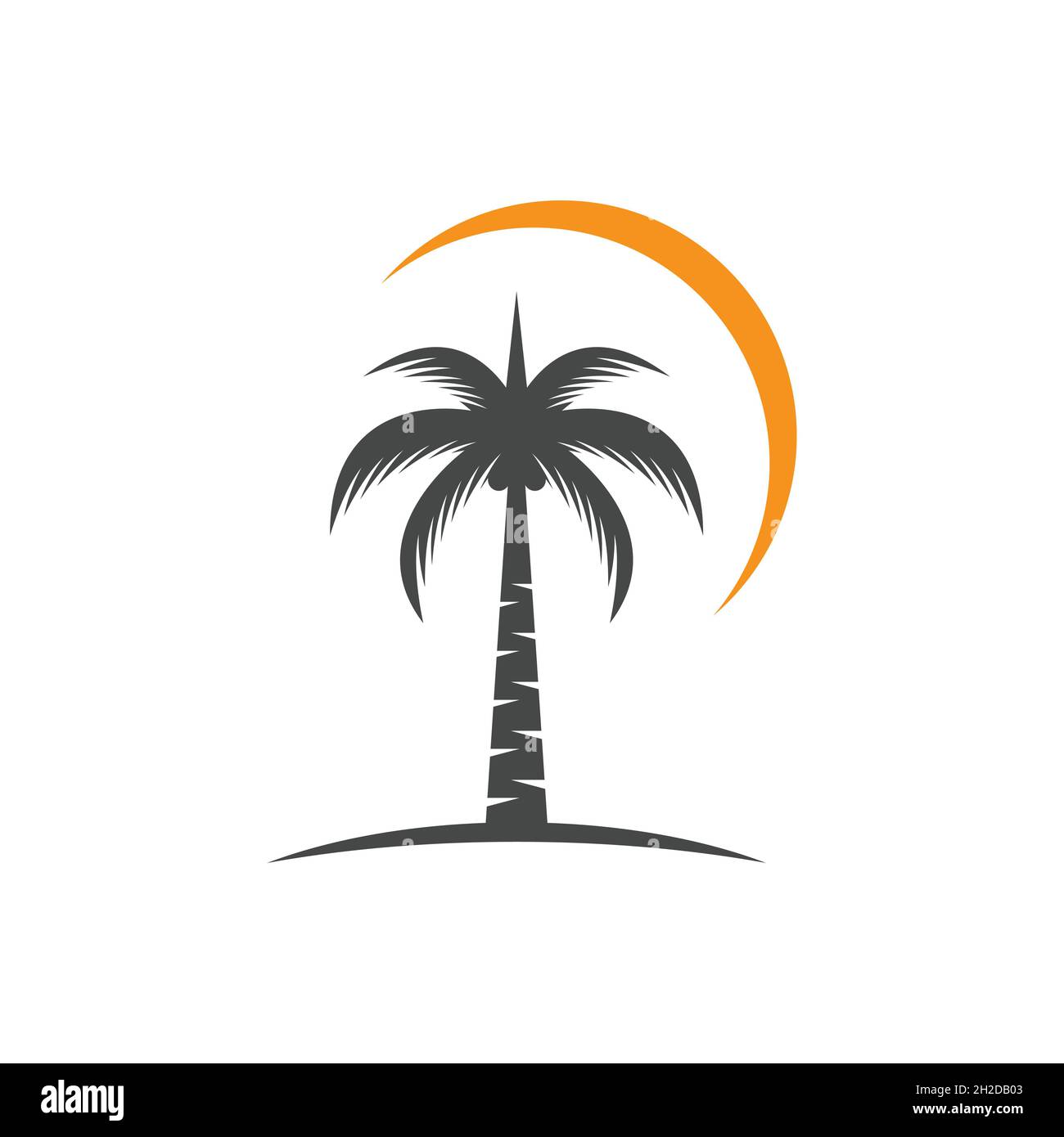 Datum Baum Symbol vektor Illustration logo Vorlage Stockfoto