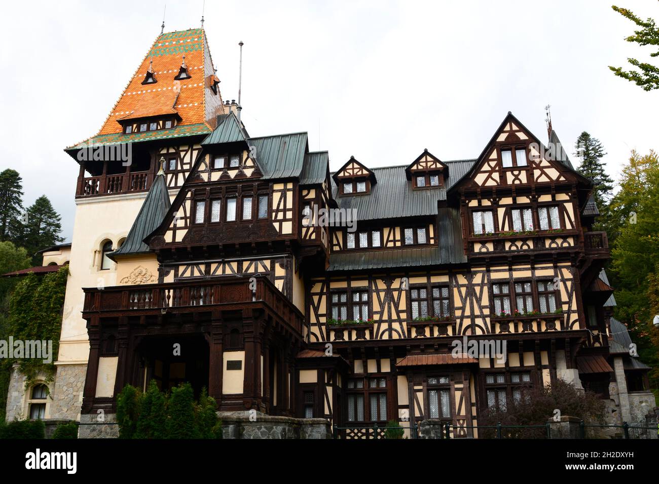 Schloss Pelisor. Sinaia. Rumänien Stockfoto