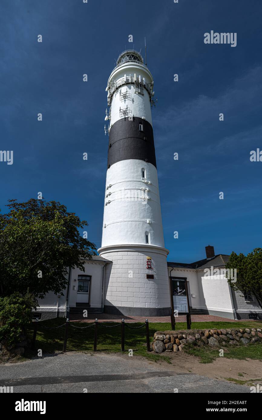 Leuchtfeuer Kampen, ein Leuchtturm auf Sylt in Deutschland Stockfoto