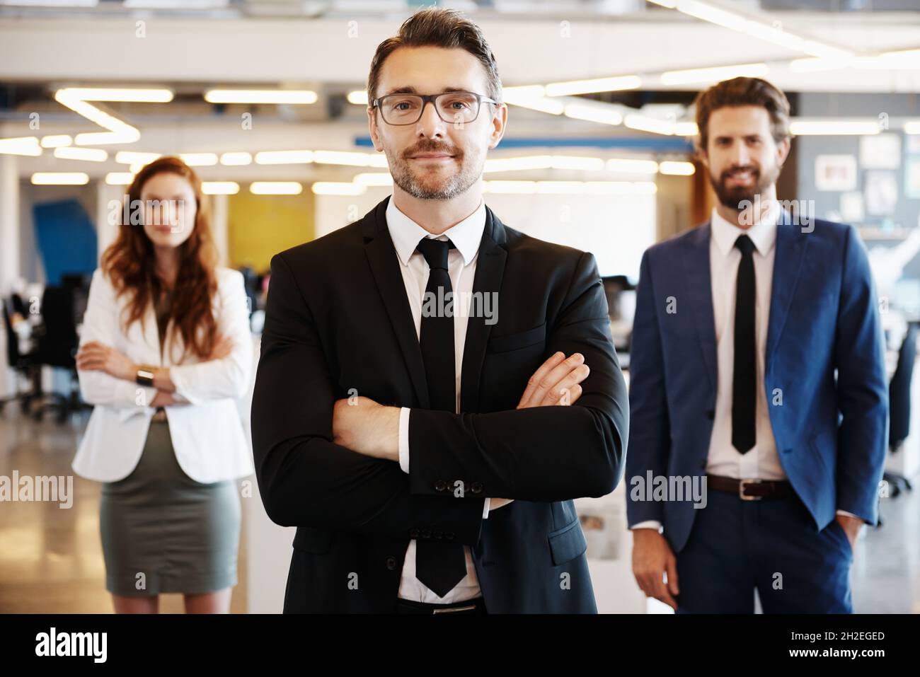 Eine solide Führung macht den Unterschied aus Stockfoto