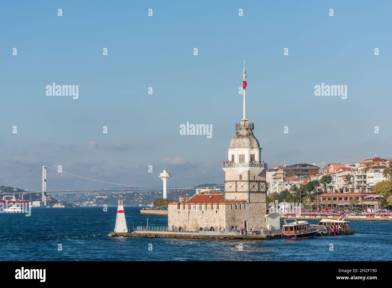 Jungfernturm in Istanbul, Türkei. Stockfoto