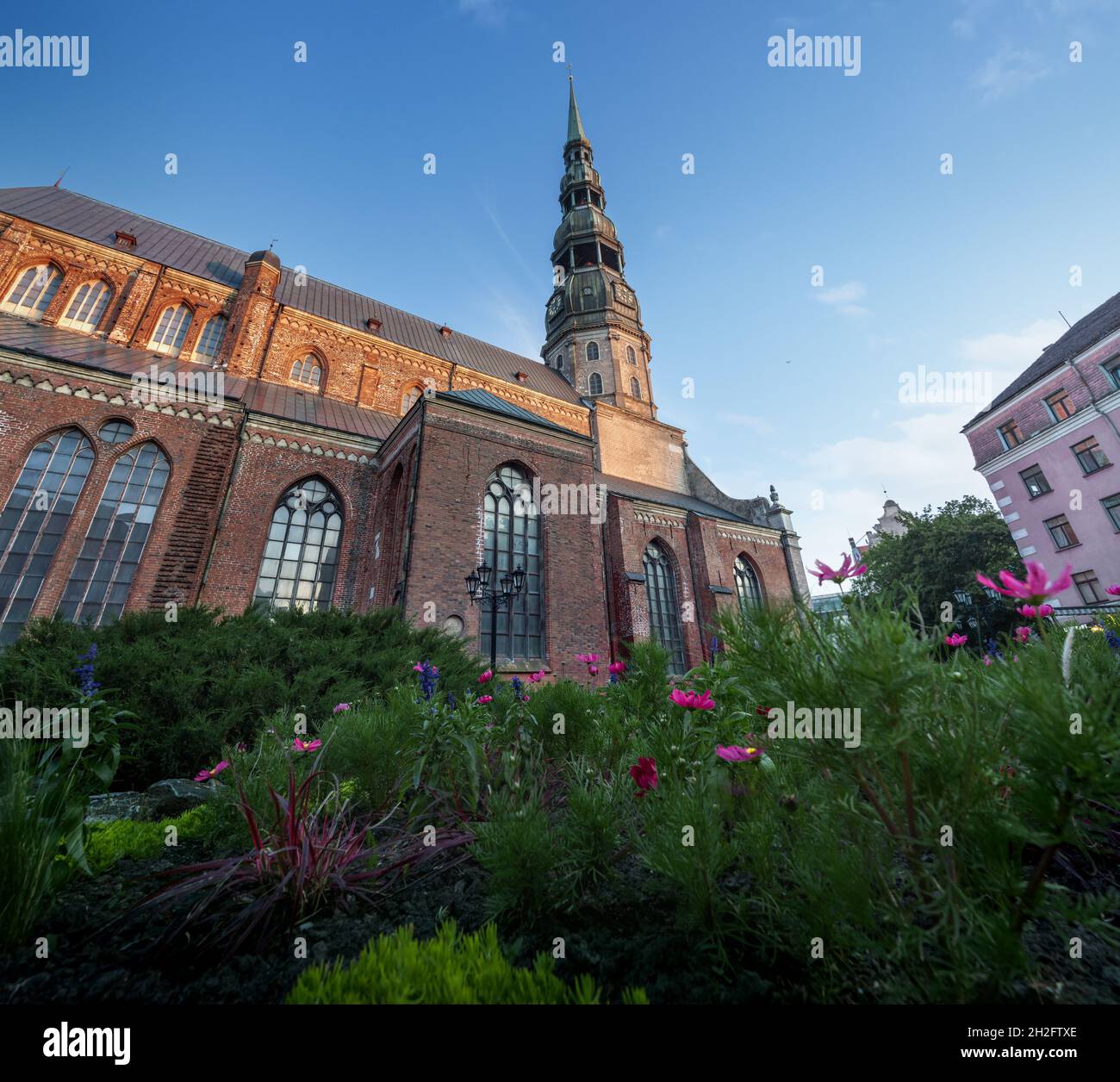 St. Peters Kirche - Riga, Lettland Stockfoto