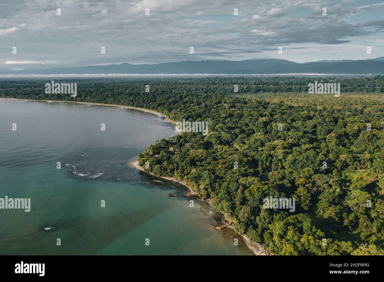 Draufsicht auf eine wunderschöne Insel im Chequamegon-Nicolet National Forest Laona USA Stockfoto