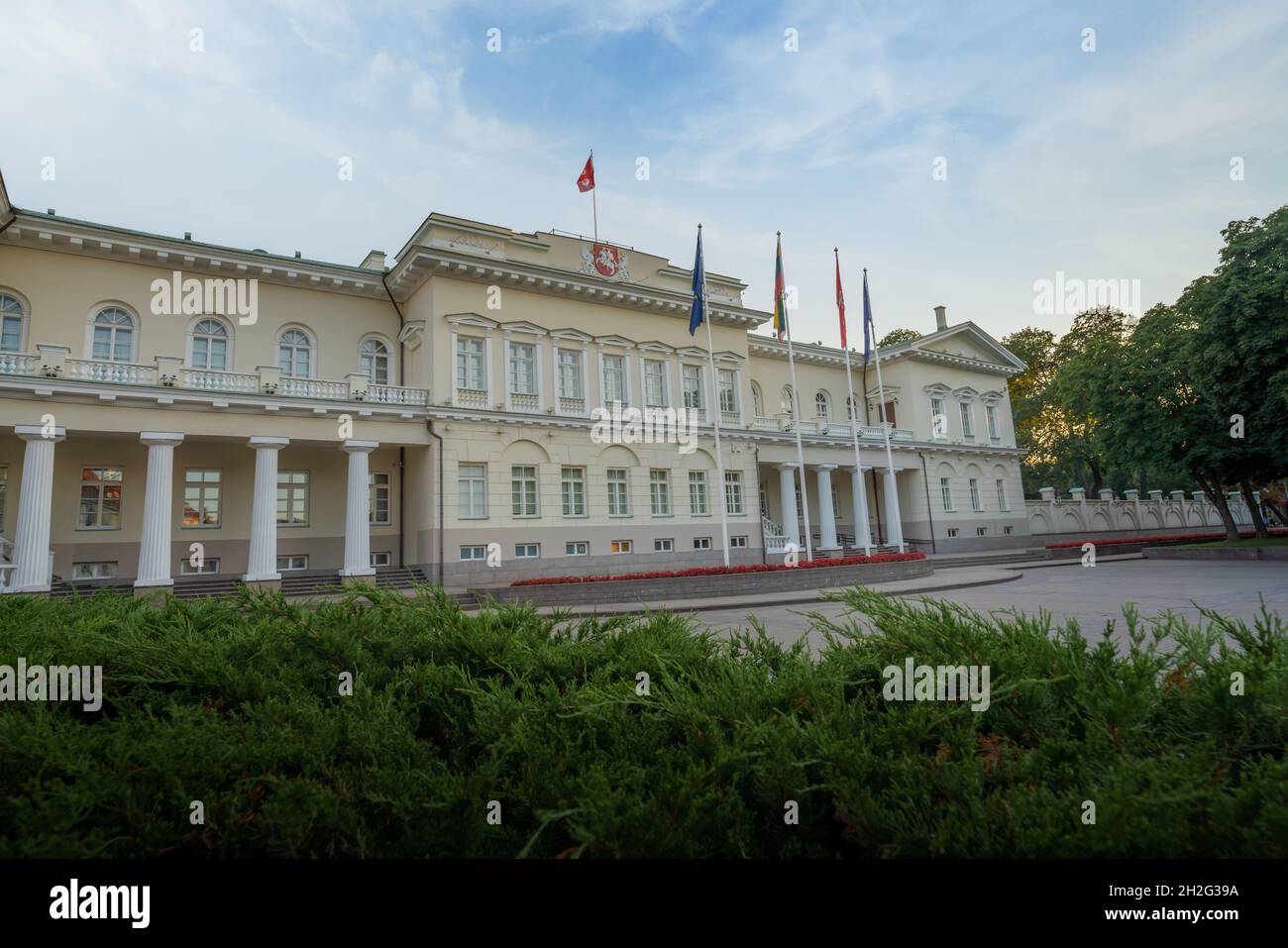 Amtssitz und Residenz des Präsidenten Litauens - Vilnius, Litauen Stockfoto