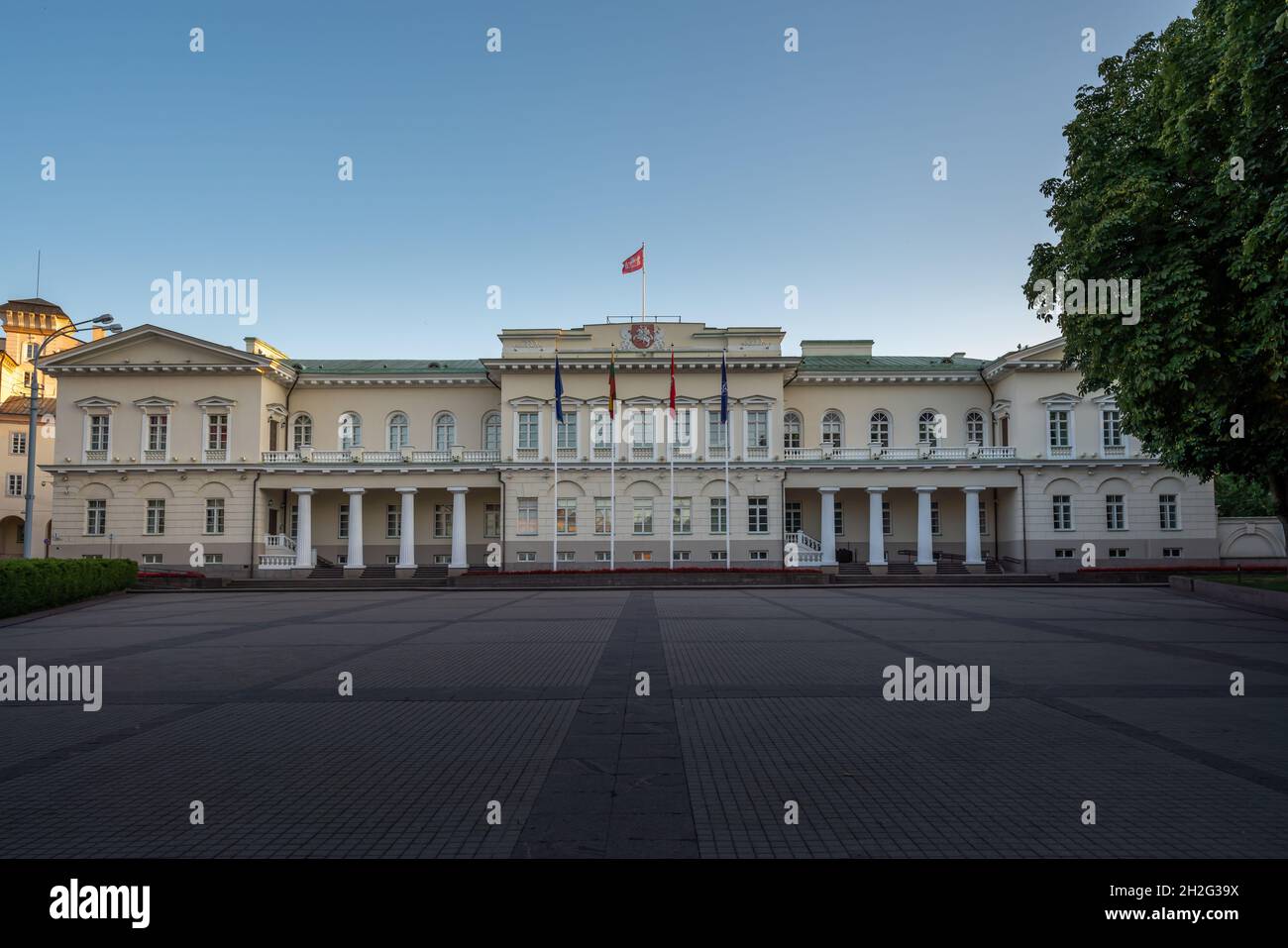 Amtssitz und Residenz des Präsidenten Litauens - Vilnius, Litauen Stockfoto