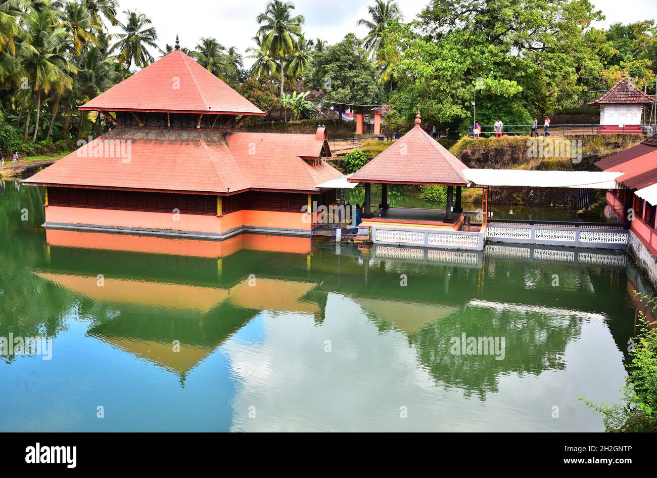 Ananthapura See Tempel, kasargod, kerala, india.This ist der einzige See Tempel in kerala. Stockfoto