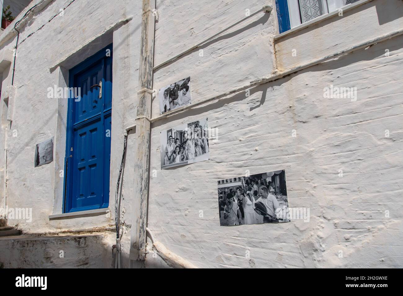 Bilder vom Leben der Kardiani-Inselbewohner vor 30 Jahren,Tinos,Griechenland Stockfoto