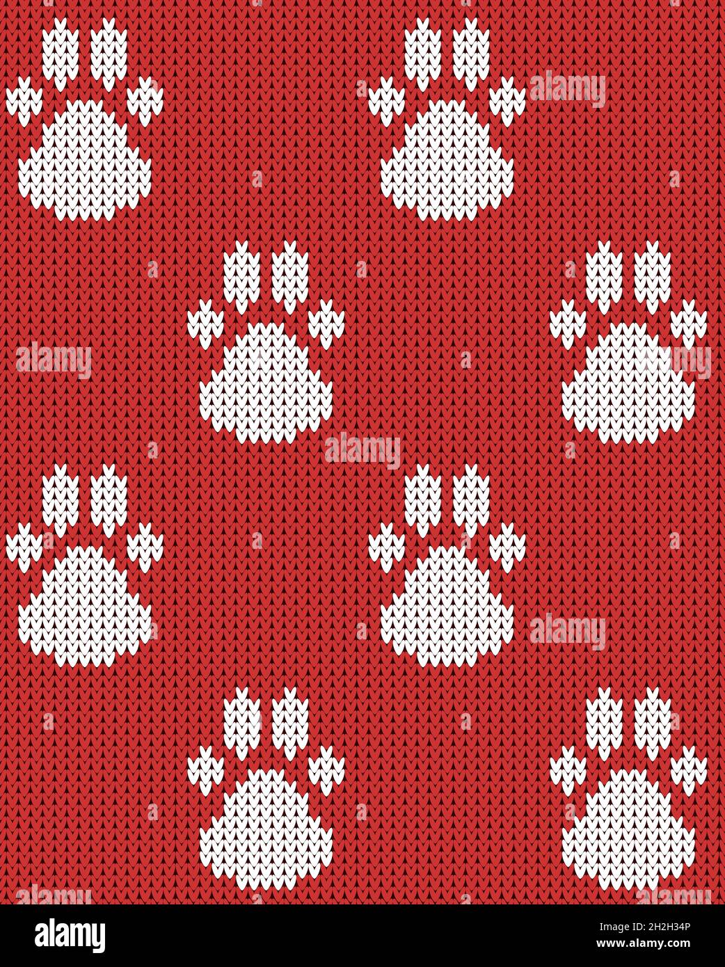 Gestrickte Farbe Quadrate nahtlose Muster Vektor Illustration Stock Vektor