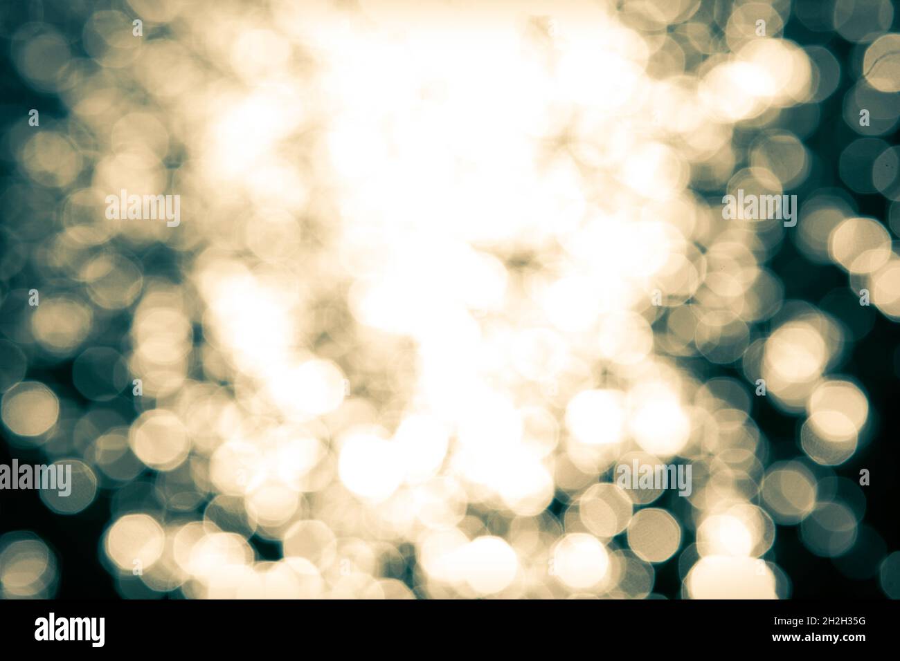 Grafisches Element mit Reflexionen und Blasen Stockfoto