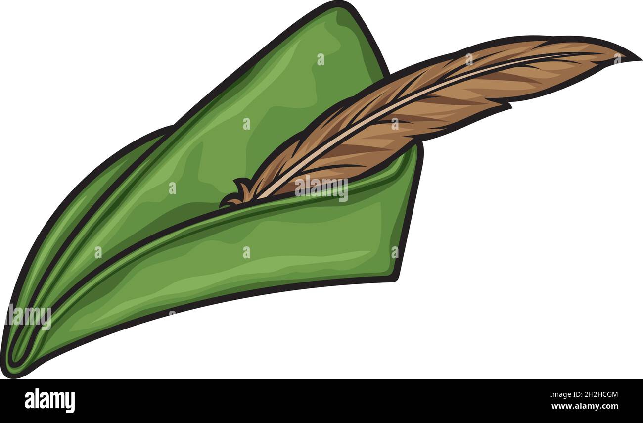 Robin Hood Hut Vektor-Illustration Stock Vektor