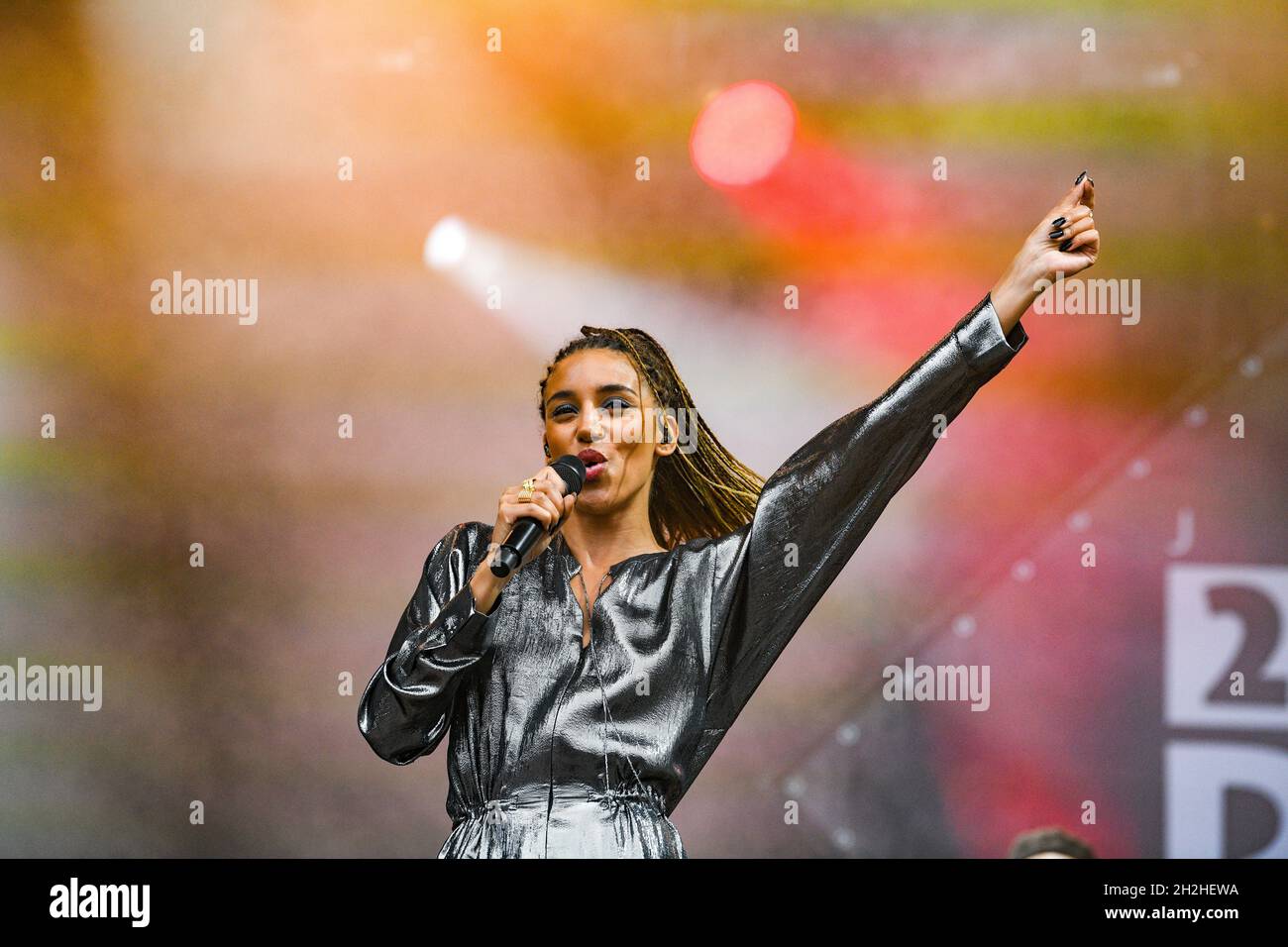Kimberose auf der Bühne während eines Konzerts beim Rock in Chair Festival in Evreux am 27. Juni 2021 Stockfoto
