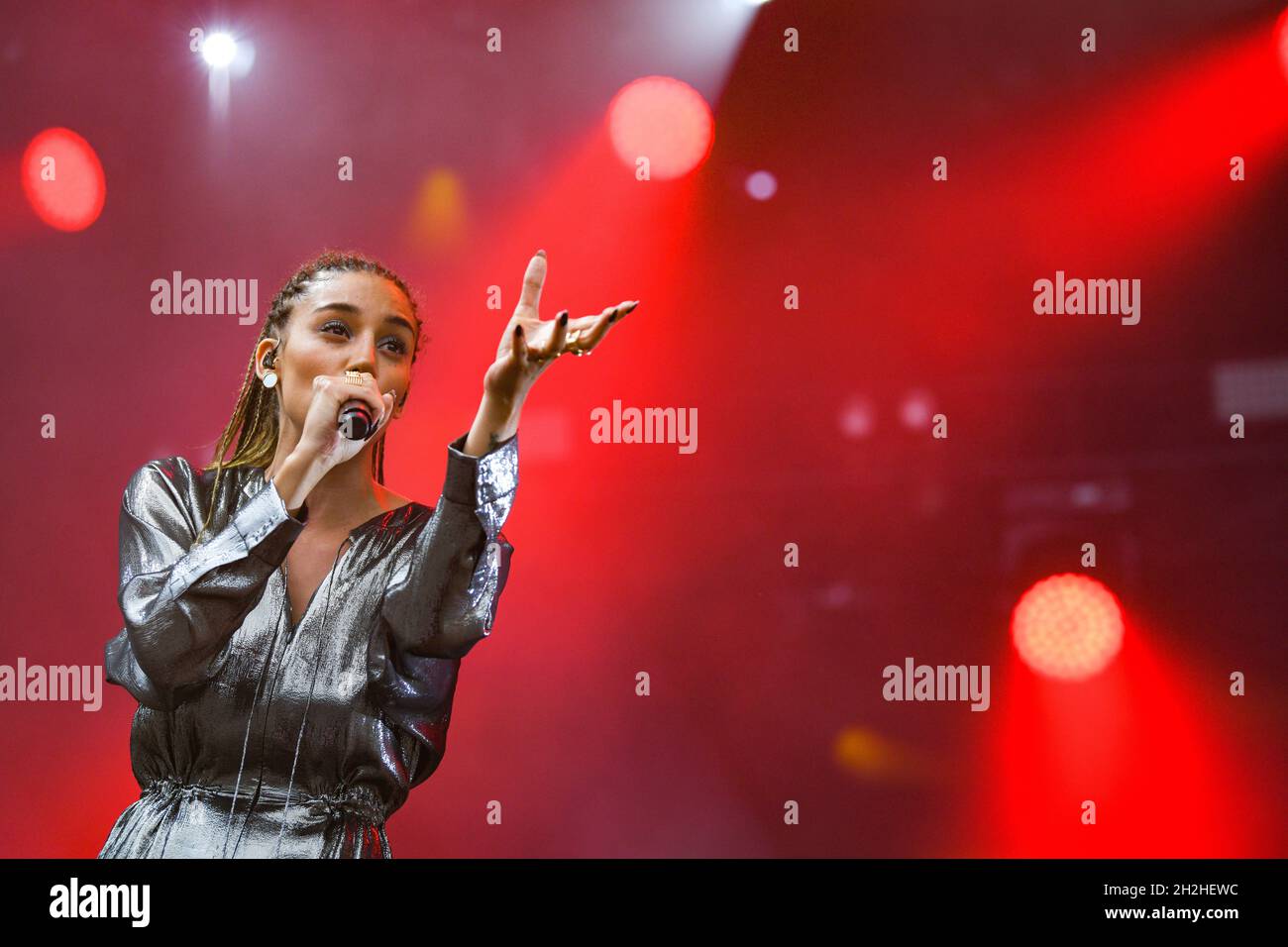 Kimberose auf der Bühne während eines Konzerts beim Rock in Chair Festival in Evreux am 27. Juni 2021 Stockfoto