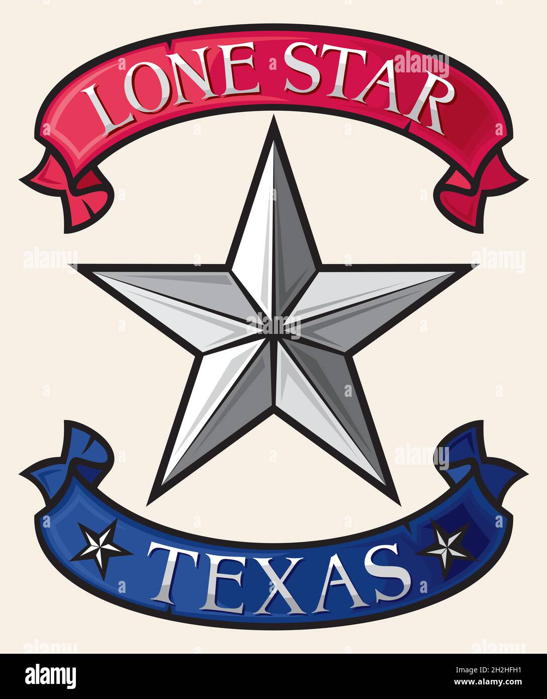 Texas Lone Star - Symbol Vektor Illustration Stock Vektor