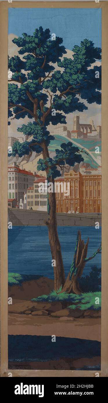 Panel: Die Ansichten von Lyon, Frankreich, erste Ausgabe, 1821. Stockfoto