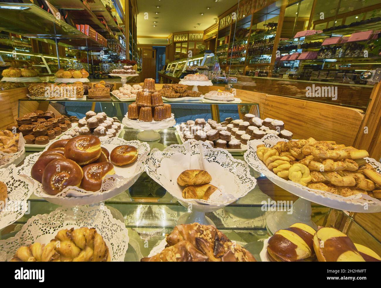 Traditionelle Süßwaren im Zentrum von Bern, Schweiz Stockfoto