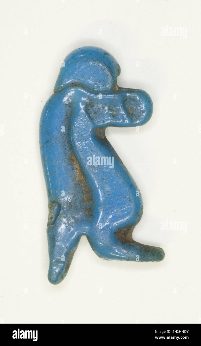 Amulett der Göttin Tawaret (Thoeris), Ägypten, Neues Königreich, Dynastie 18 (ca. 1550-1295 v. Chr.). Stockfoto