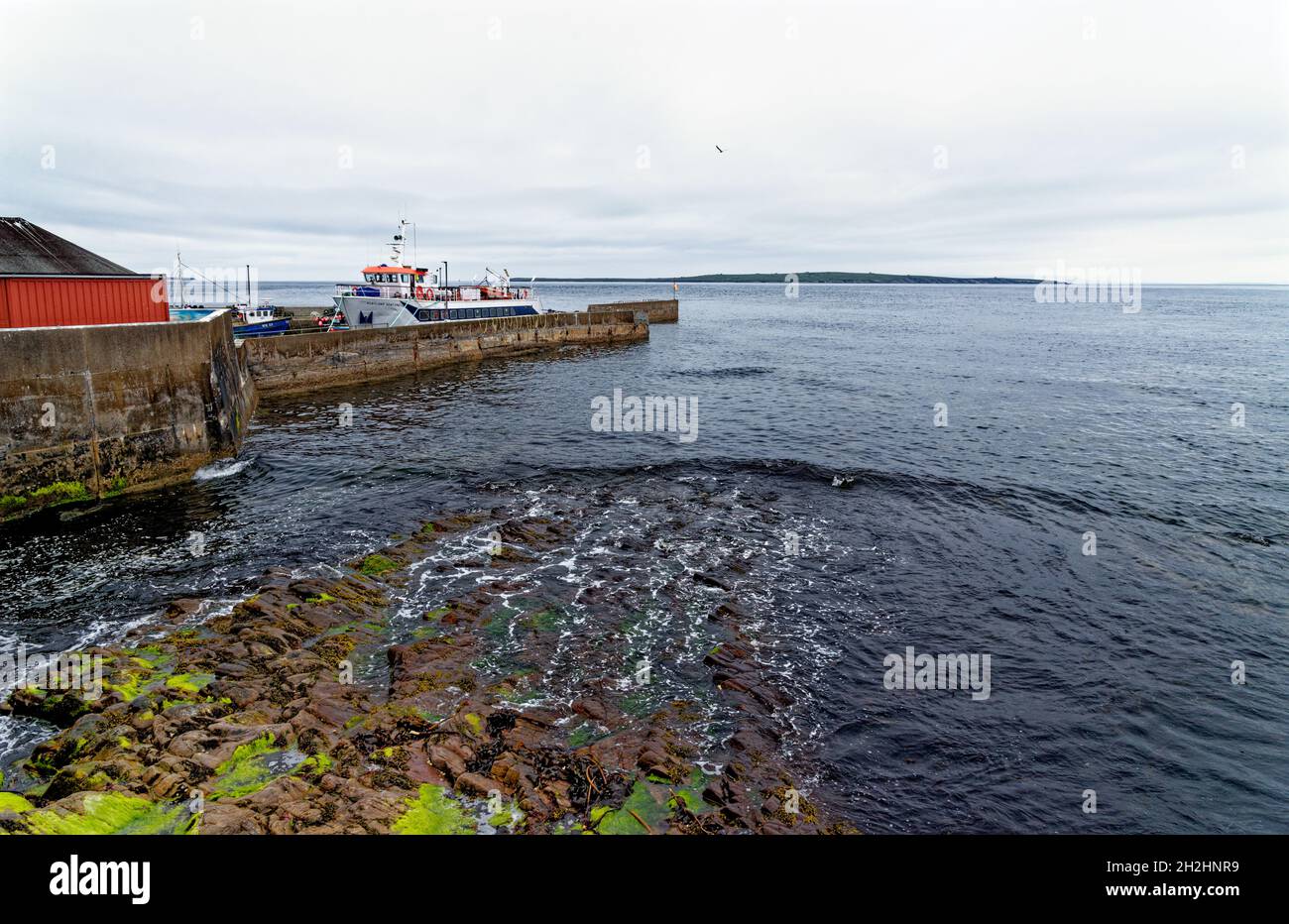 Der Hafen - John O'Groats, Caithness, Highland Region, Schottland, Vereinigtes Königreich - 18. Juli 2021 Stockfoto