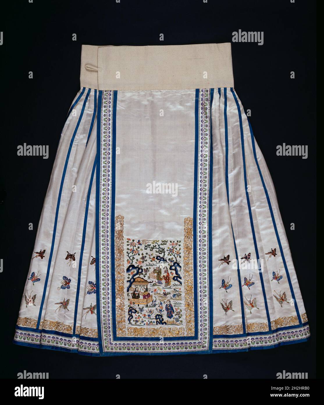 Frauenquun (halbformeller Hausrock), China, Qing-Dynastie (1644-1911), 1870/90. Stockfoto