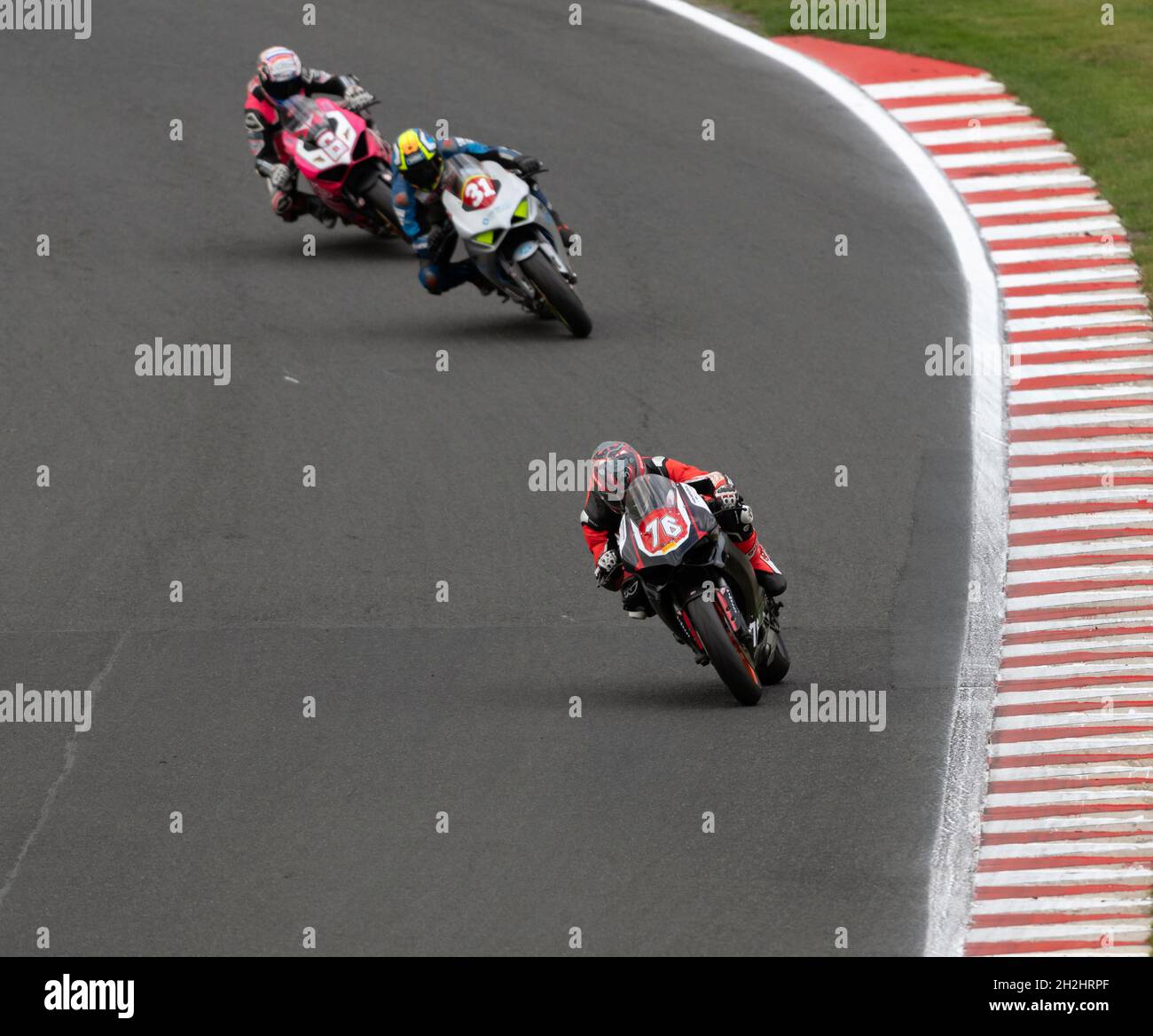 Ducati Performance TriOptions Cup, 76, Jaque Foley, JF76 Racing, 6, Pete Haslar, Art of Racing, 31, Matt Bainbridge, Marvel HCL Motorsport Stockfoto