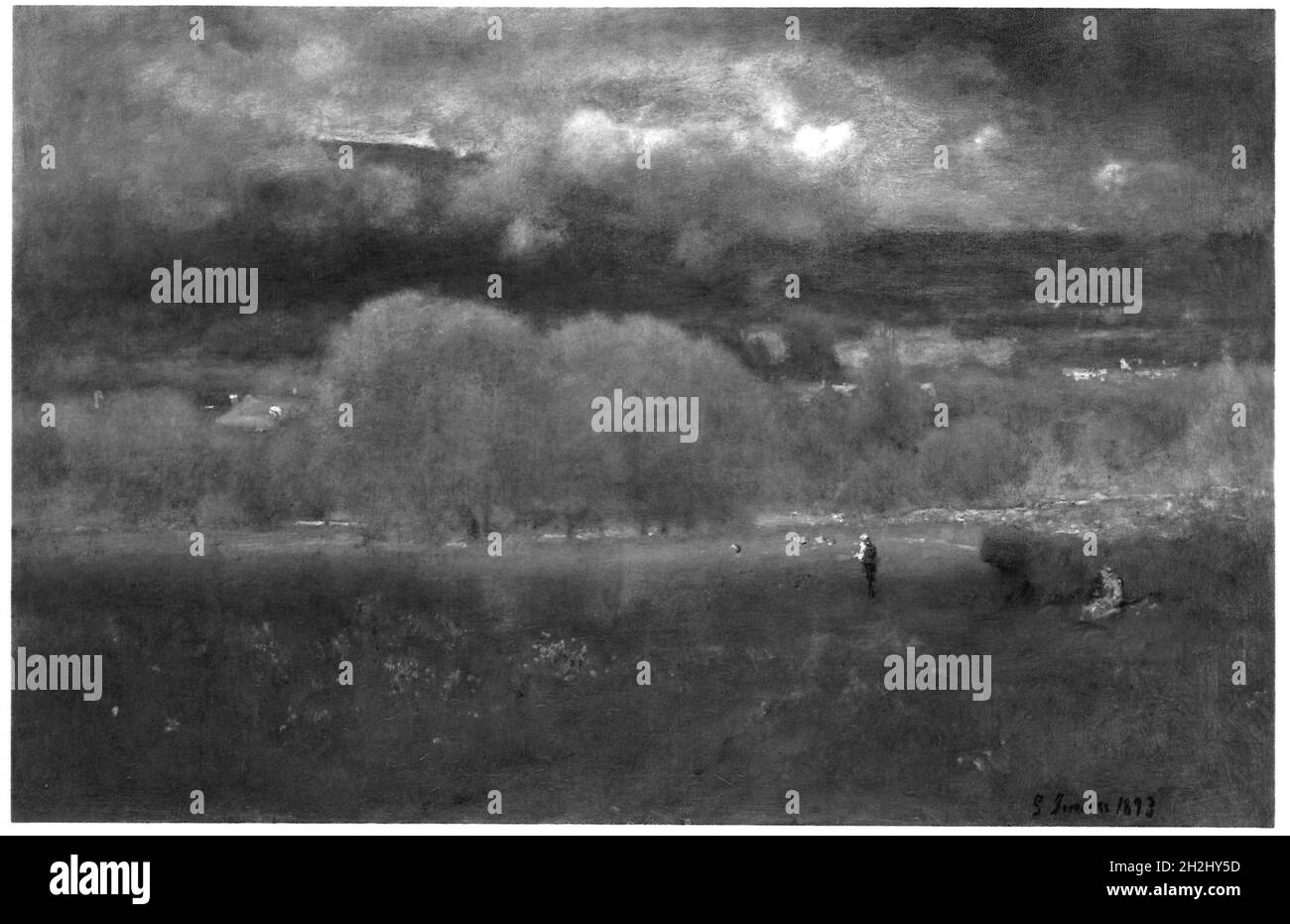 Sunlit Valley, 1893. Stockfoto