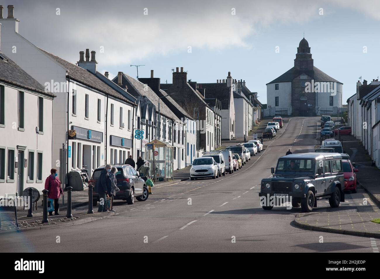 Main Street Bowmore Islay Scotland Stockfoto