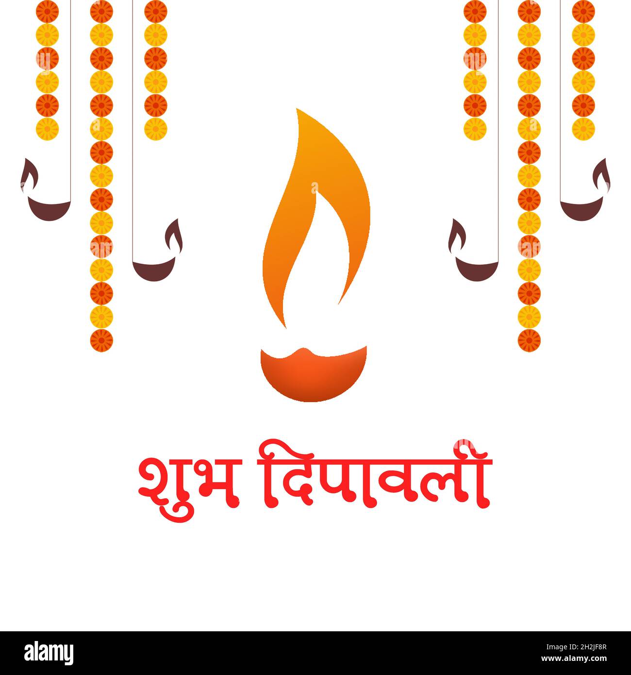 Happy Diwali Indian Deepavali Hindu Festival der Lichter Feiertag Grußkarte. Stockfoto