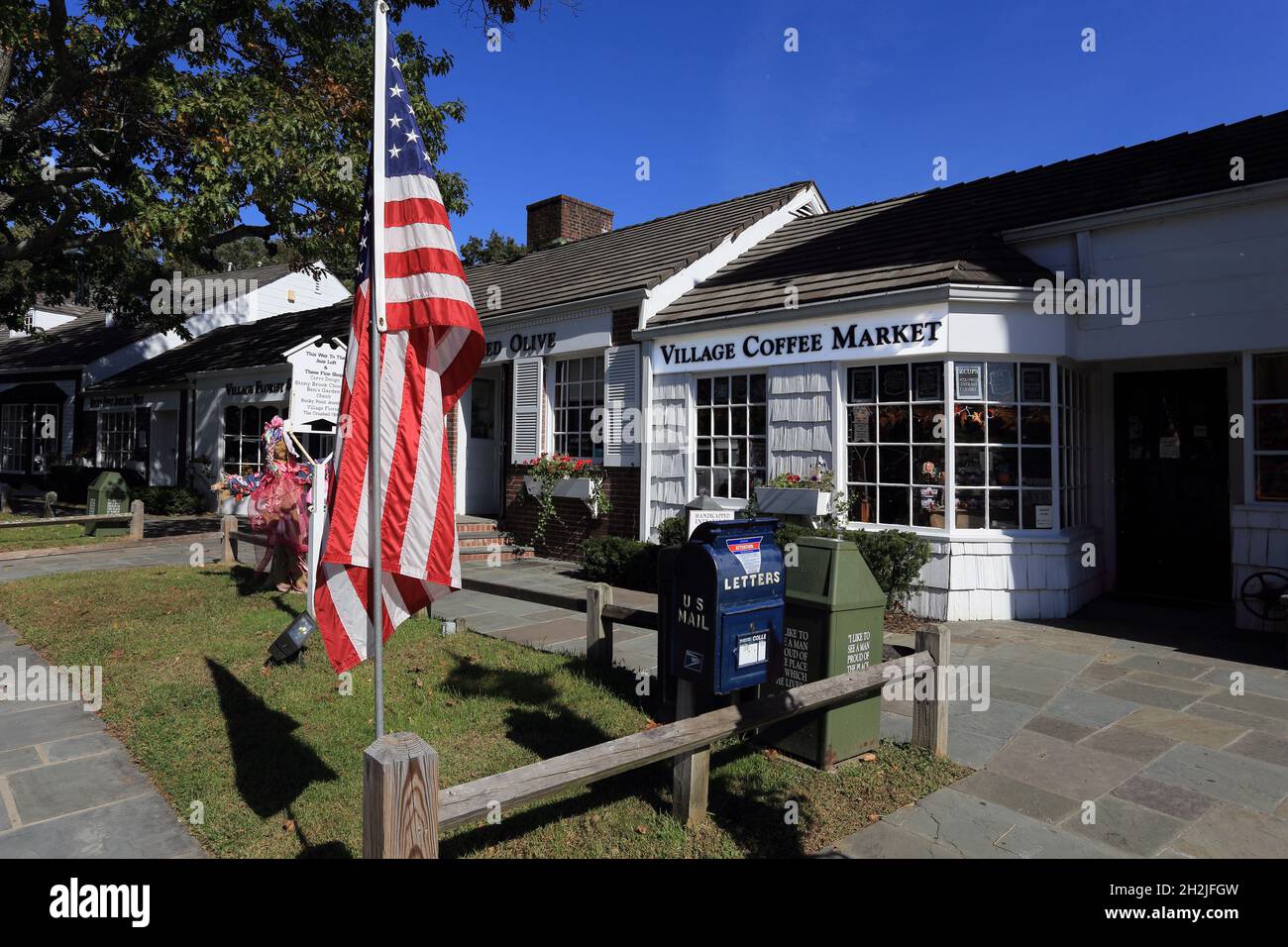 Stony Brook Village Long Island New York Stockfoto