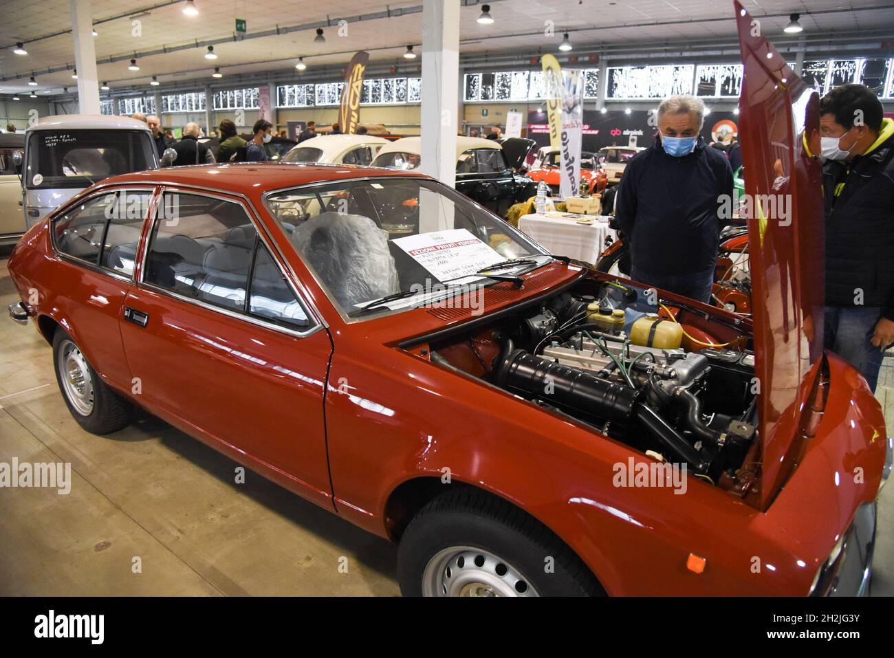 Padua, Italien. Oktober 2021. Inaugurazione Auto e Moto d'Epoca durante Inaugurazione Auto e Moto d'Epoca, Nachrichten in Padova, Italia, 22 ottobre 2021 Quelle: Independent Photo Agency/Alamy Live News Stockfoto