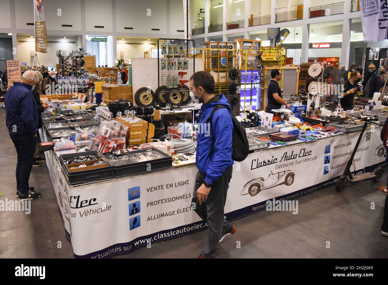 Padua, Italien. Oktober 2021. Inaugurazione Auto e Moto d'Epoca durante Inaugurazione Auto e Moto d'Epoca, Nachrichten in Padova, Italia, 22 ottobre 2021 Quelle: Independent Photo Agency/Alamy Live News Stockfoto