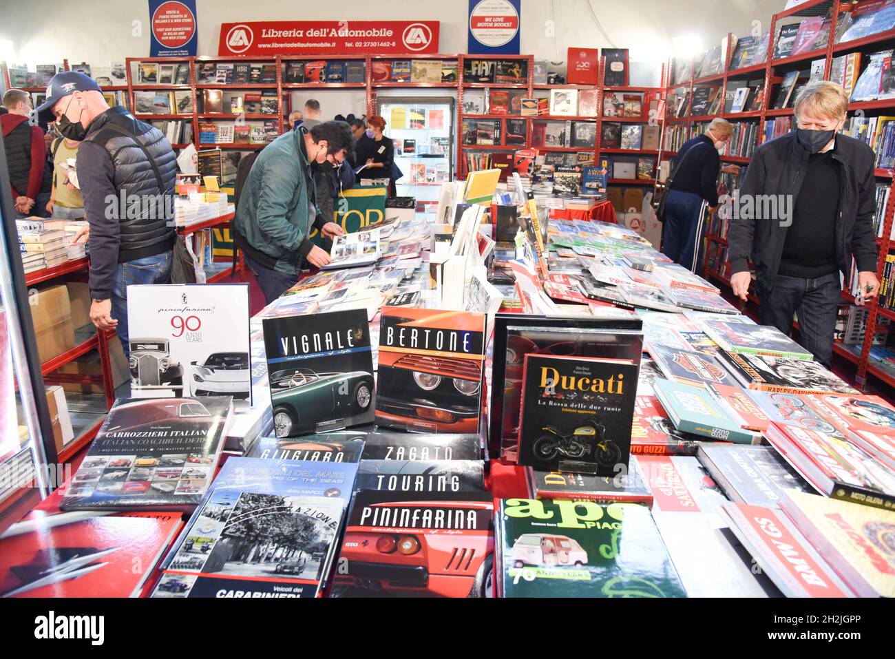 Padua, Italien. Oktober 2021. Inaugurazione Auto e Moto d'Epoca durante Inaugurazione Auto e Moto d'Epoca, Nachrichten in Padova, Italia, 22 ottobre 2021 Quelle: Independent Photo Agency/Alamy Live News Stockfoto