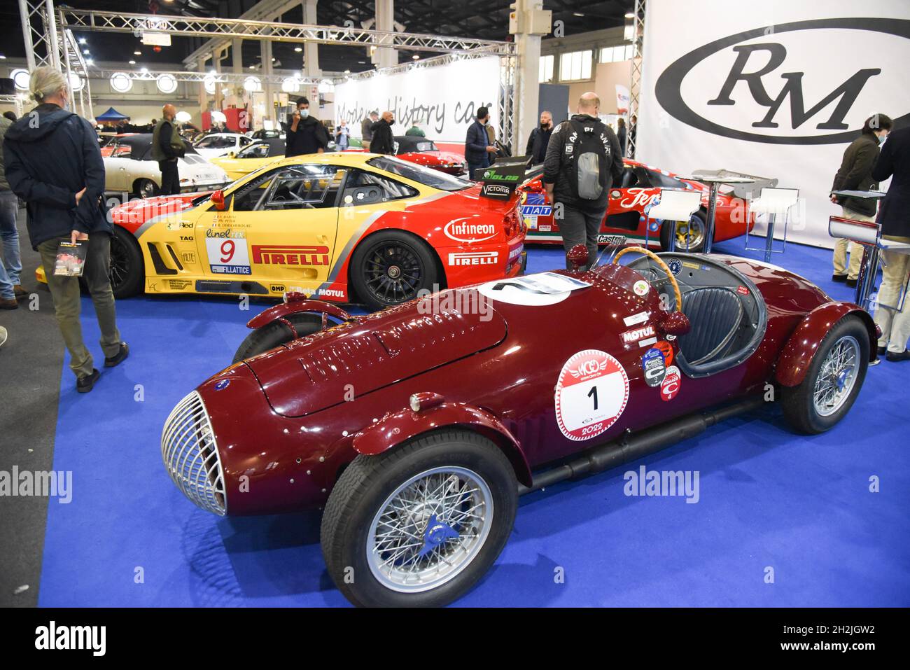 Padua, Italien. Oktober 2021. Inaugurazione Auto e Moto d'Epoca durante Inaugurazione Auto e Moto d'Epoca, Nachrichten in Padova, Italia, 22 ottobre 2021 Quelle: Independent Photo Agency/Alamy Live News Stockfoto