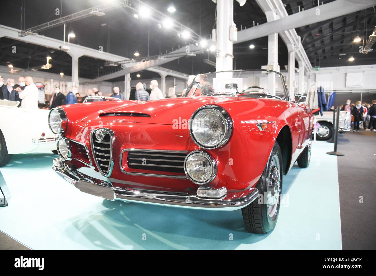 Padua, Italien. Oktober 2021. Inaugurazione Auto e Moto d'Epoca durante Inaugurazione Auto e Moto d'Epoca, Nachrichten in Padova, Italia, 22 ottobre 2021 Quelle: Independent Photo Agency/Alamy Live News Stockfoto