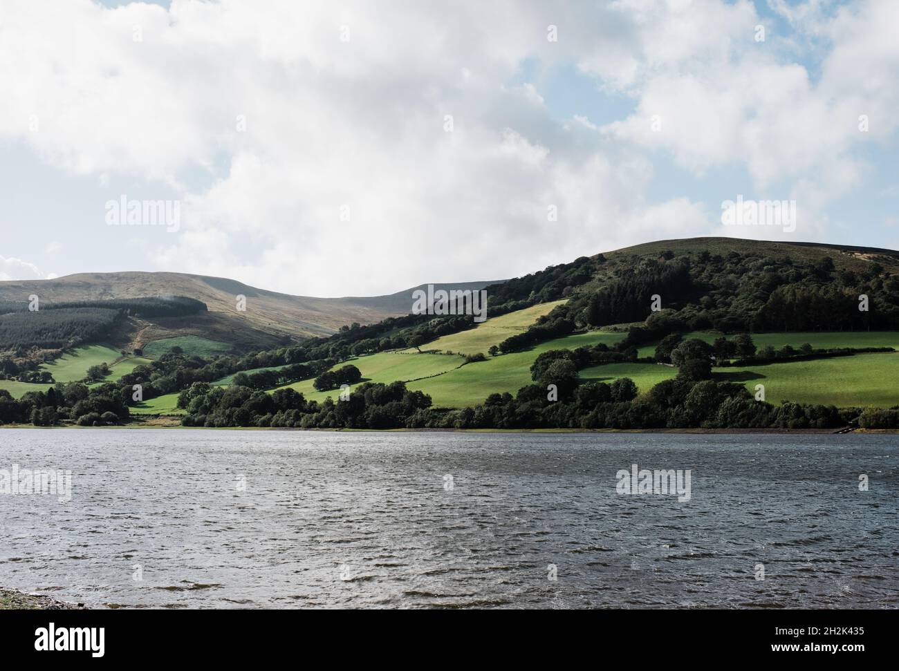 Brecon Beacons Hügellandschaft in Wales, England Stockfoto