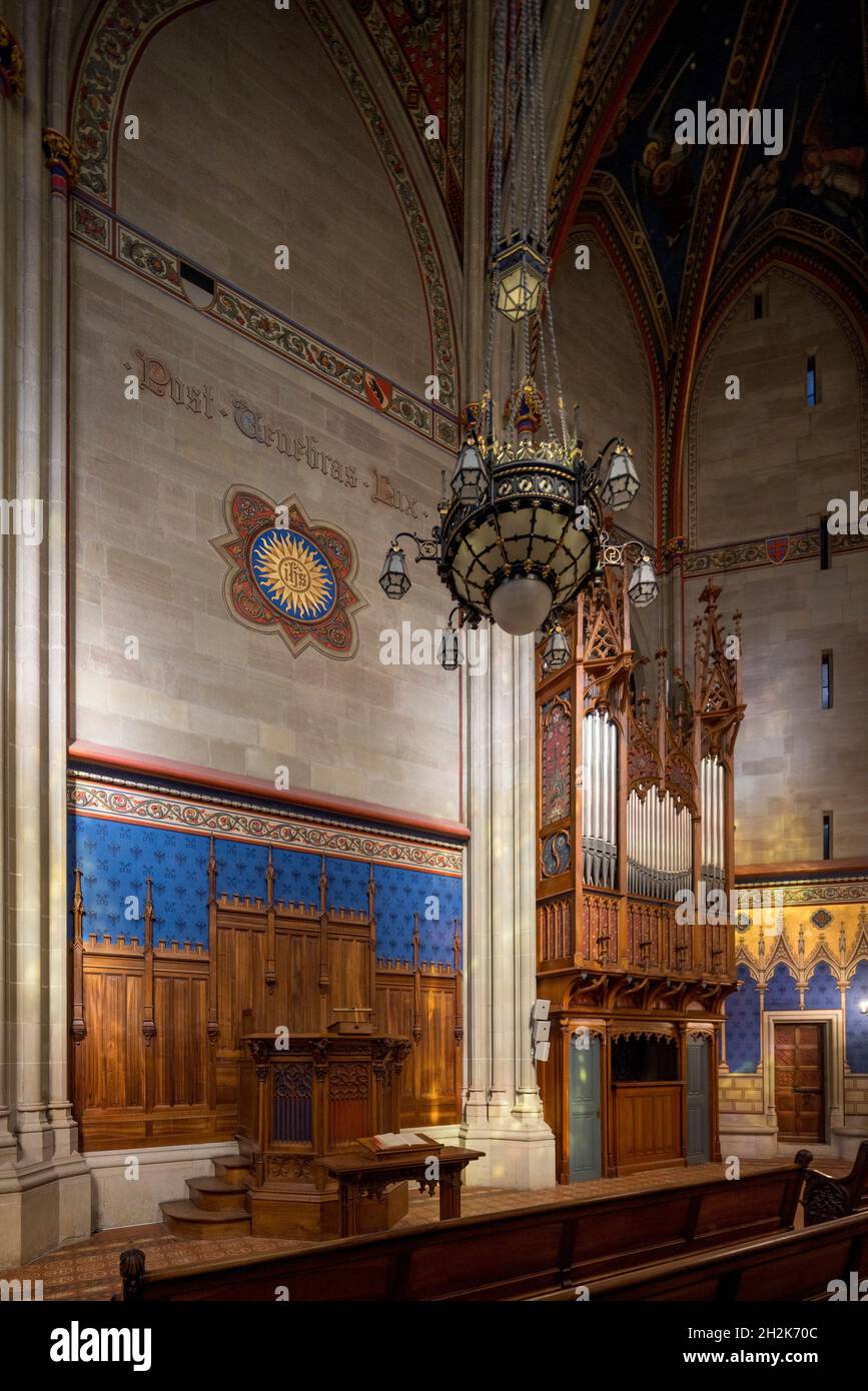 Chapelle des Macchabées oder Kapelle der Makkabäer, Kathedrale St. Pierre, Genf, Schweiz Stockfoto