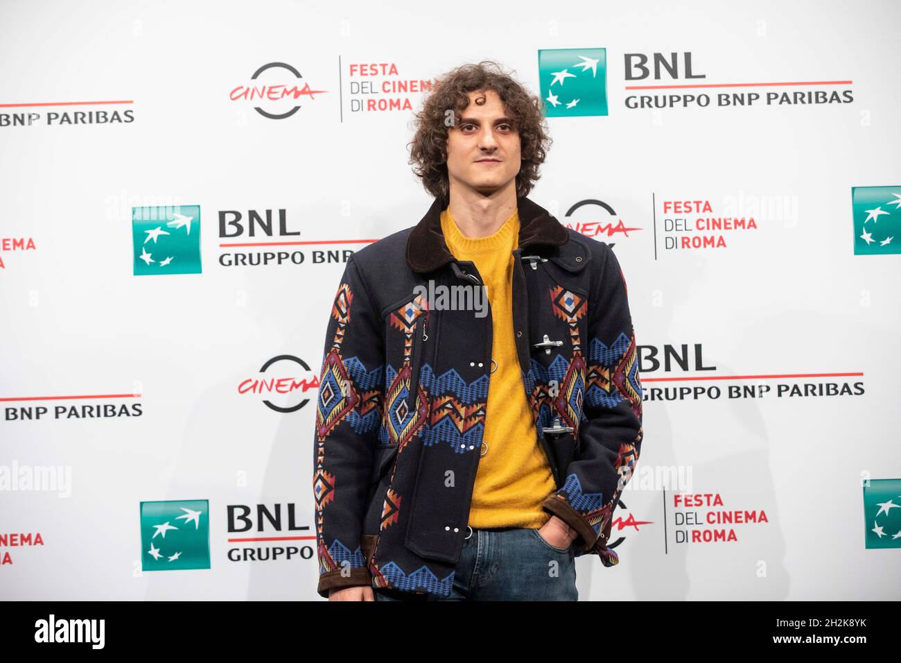 Rom, Italien. Oktober 2021. Antonio BANNO nimmt am 22. Oktober 2021 am 16. Rome Film Fest 2021 im Auditorium in Rom, Italien, am Photo-Call des Films Vita da Carlo Teil. Photo Pool Rome Film Fest/Insidefoto Credit: Insidefoto srl/Alamy Live News Stockfoto