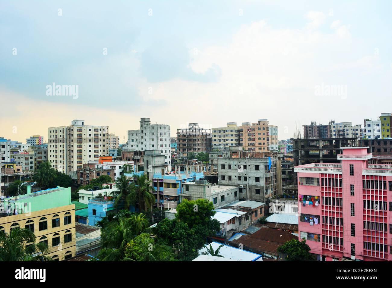 Stadtbild von Bangladesch Stockfoto