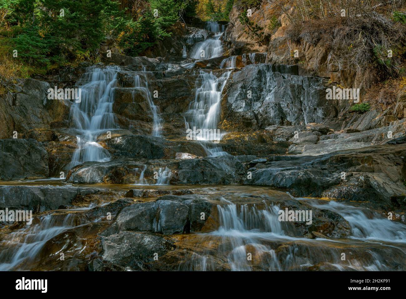 Mill Creek Falls, Lundy Canyon, Hoover Wilderness, Inyo National Forest, Eastern Sierra, Kalifornien Stockfoto